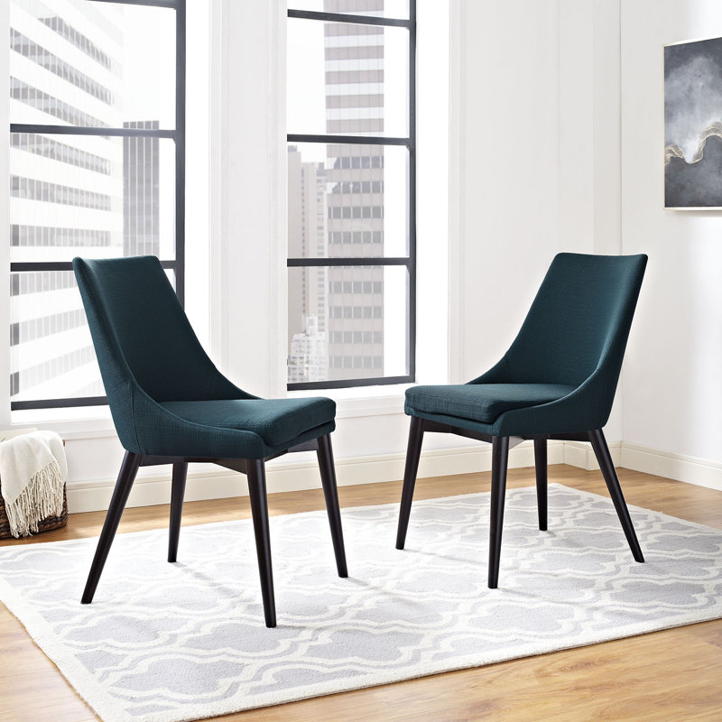 Carlton Wood Leg Upholstered Dining Chair & Reviews AllModern